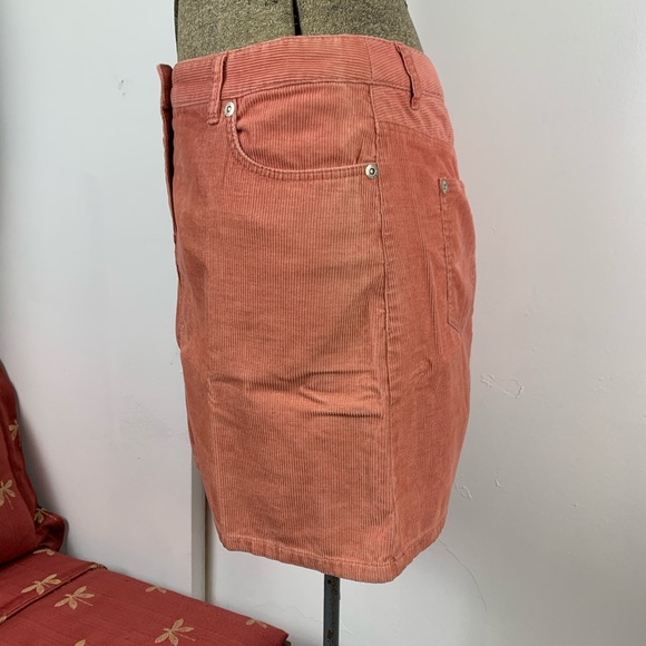 🍁 J.Crew Factory Orange Corduroy Cotton Mini - Picture 7 of 8